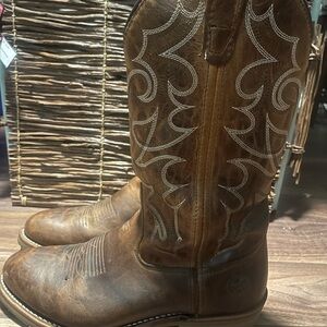 Double H men’s Gel western Boots amazing condition 8.5 Medium slip oil resistant